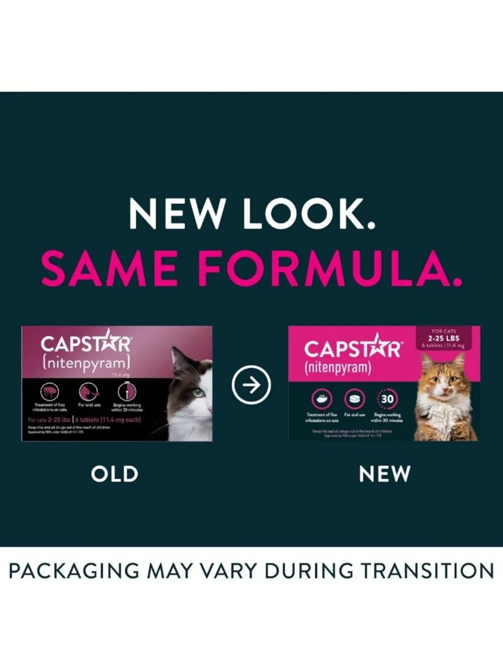 Fast-Acting Cat Flea Treatment Tablets, Vet-Recommended, Kills Fleas in 30 Min